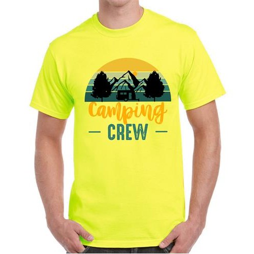 Camping Crew Graphic Printed T-shirt