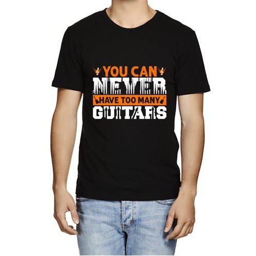 Men's Can Never Guitars Graphic Printed T-shirt