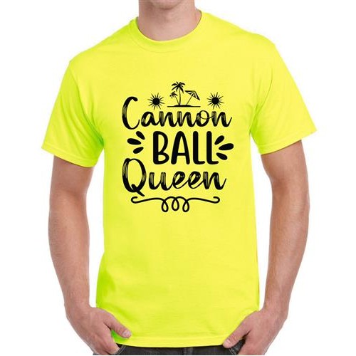 Men's Cannon Ball Queen Graphic Printed T-shirt