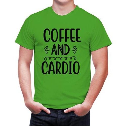 Men's Cardio Coffee Graphic Printed T-shirt
