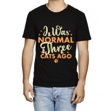 Men's Cat Ago  Graphic Printed T-shirt