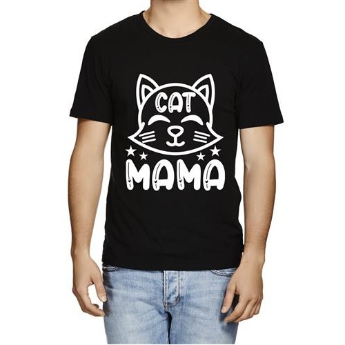 Men's Cat Cat Mama Graphic Printed T-shirt