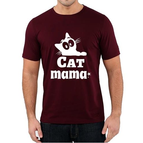 Men's Cat Star Mama Graphic Printed T-shirt