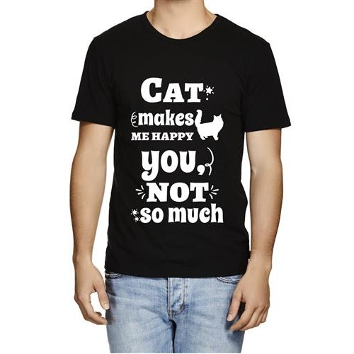 Men's Cat You Not Much Graphic Printed T-shirt