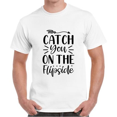 Men's Catch You On The Flipside Graphic Printed T-shirt