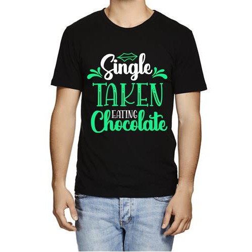Men's Chocolate Single Taken Graphic Printed T-shirt