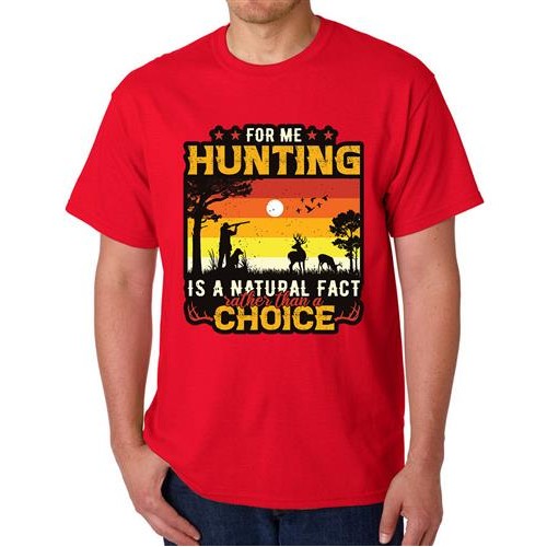 Men's Choice Fact Natural Graphic Printed T-shirt