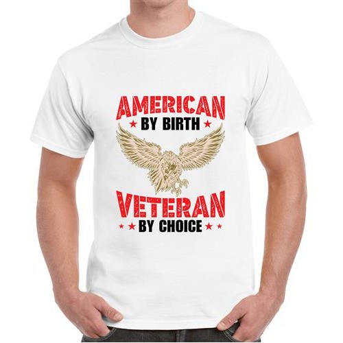 Men's Choice Veteran Graphic Printed T-shirt