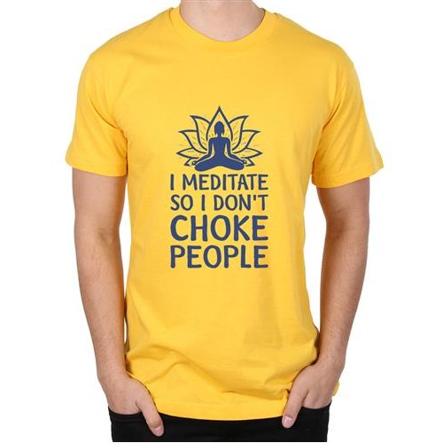 Men's Choke People Graphic Printed T-shirt
