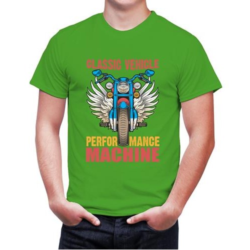 Men's Classic Machine Graphic Printed T-shirt