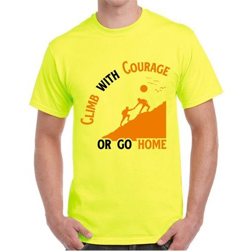 Men's Climb Go Home Graphic Printed T-shirt