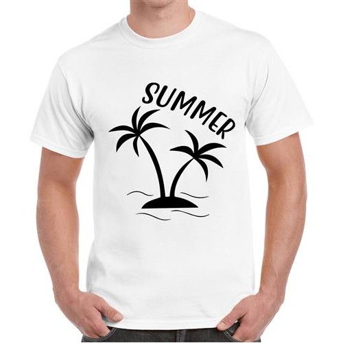 Men's Coconut Sand Summer  Graphic Printed T-shirt