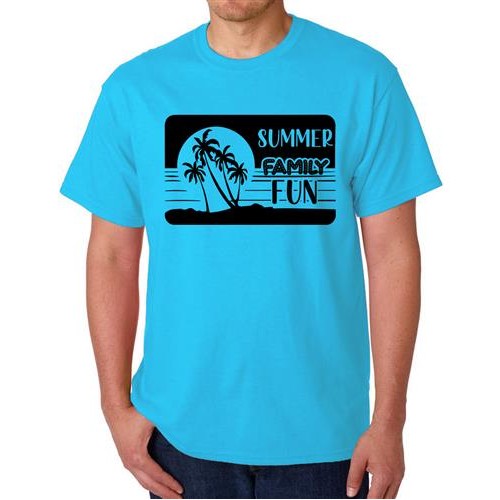 Men's Coconut Summer Fun Graphic Printed T-shirt