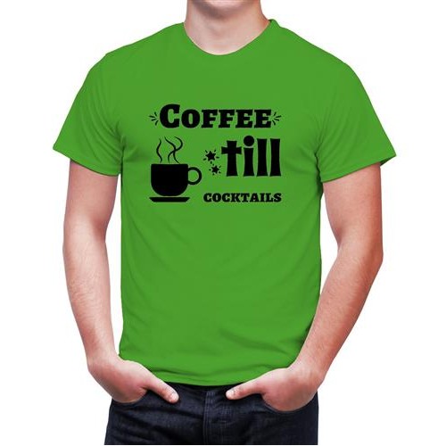 Men's Coffee Cocktails Graphic Printed T-shirt