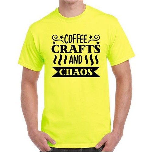 Men's Coffee Crafts Graphic Printed T-shirt