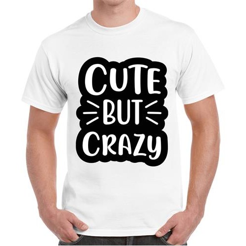 Men's Crazy But Cute Graphic Printed T-shirt