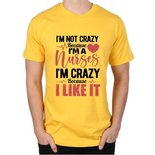 Men's Crazy Like Nurses Graphic Printed T-shirt