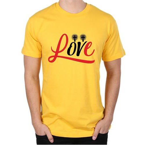 Men's Cross Love Cross Graphic Printed T-shirt