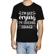 Men's Crying Dinner Graphic Printed T-shirt