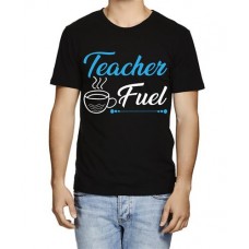 Men's Cup Fuel Teacher Graphic Printed T-shirt