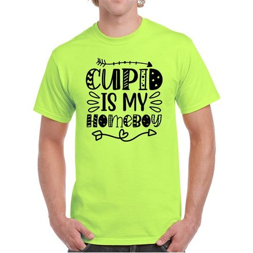 Men's Cupid My Homeboy Graphic Printed T-shirt