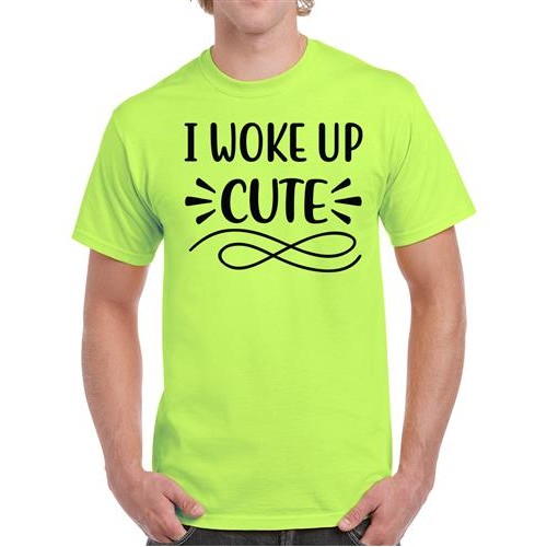 Men's Cute Up  Graphic Printed T-shirt