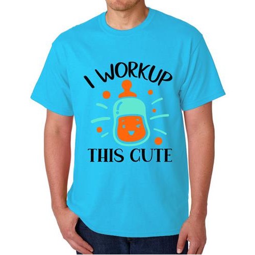 Men's Cute Work Up  Graphic Printed T-shirt