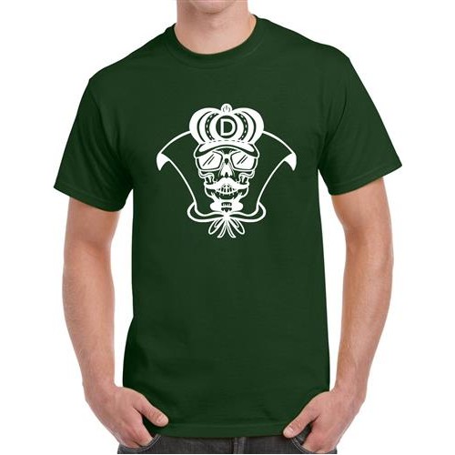 Men's D King Skull Graphic Printed T-shirt