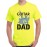 Men's Dad Guitar Graphic Printed T-shirt