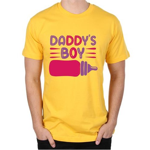 Men's Daddy Bottle Boy Graphic Printed T-shirt