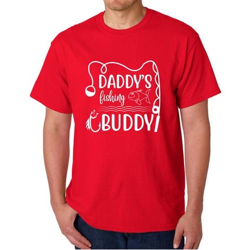 Daddy's Fishing Buddy Graphic Printed T-shirt