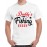 Men's Daddy Fishing Star Graphic Printed T-shirt