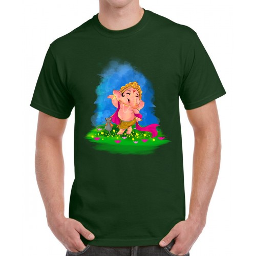 Men's Dance Ganesha Graphic Printed T-shirt