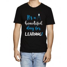 Men's Day Beautiful Learning Graphic Printed T-shirt