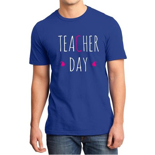 Men's Day Teacher Graphic Printed T-shirt