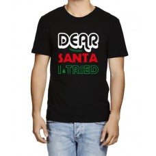 Men's Dear Santa Graphic Printed T-shirt