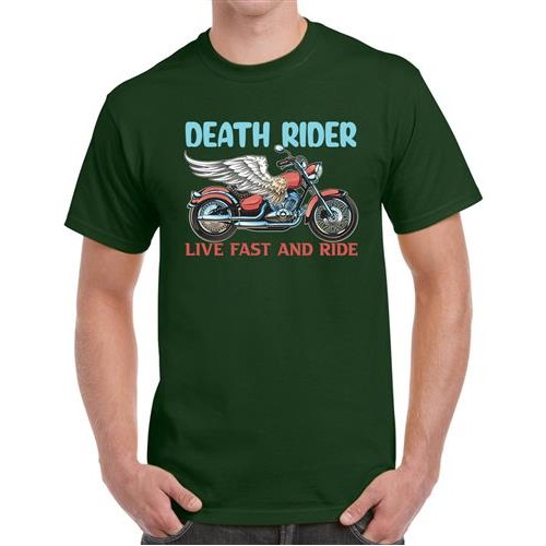 Men's Death Rider Fast  Graphic Printed T-shirt