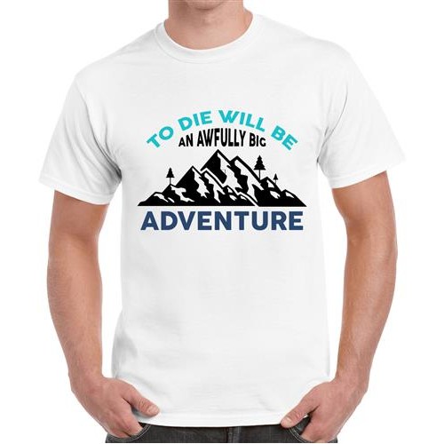 Men's Die Will Adventure Graphic Printed T-shirt
