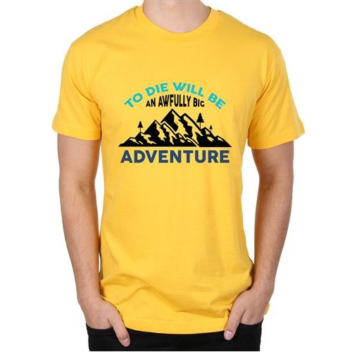 Men's Die Will Adventure Graphic Printed T-shirt