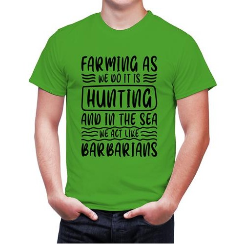 Men's Do Hunting Sea Graphic Printed T-shirt