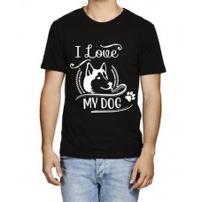 Men's Dog Feet Love Graphic Printed T-shirt