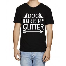 Dog Hair Is My Glitter Graphic Printed T-shirt