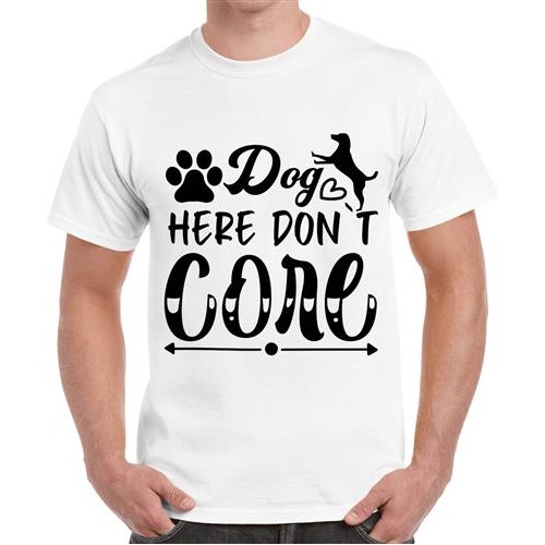 Men's Dog Here Core Graphic Printed T-shirt