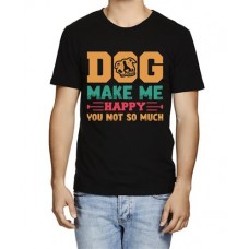 Men's Dog Make Me  Graphic Printed T-shirt