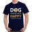 Men's Dog Me Happy Graphic Printed T-shirt
