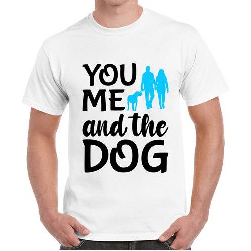 Men's Dog Me You Graphic Printed T-shirt