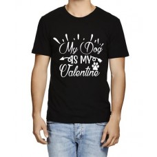 Men's Dog Valentine Graphic Printed T-shirt