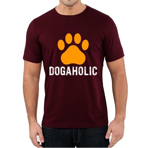 Men's Dogaholic Feet Graphic Printed T-shirt