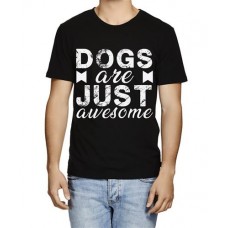 Men's Dogs Are Awesome Graphic Printed T-shirt