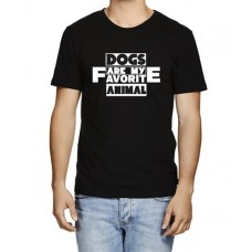 Men's Dogs Favorite Animal Graphic Printed T-shirt